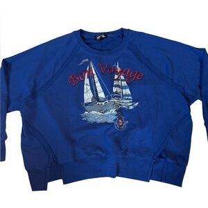 Vintage,Bon voyage, sailor sweater, XL
